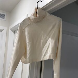 Zara Cream Cowl Neck Sweater
